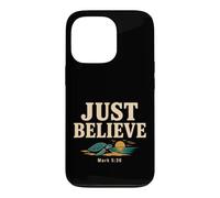 Carcasa para iPhone 13 Pro Don't Be Afraid Just Believe Mark 5:36 Sea Turtle Faith