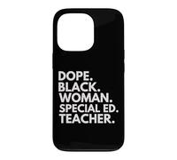 Carcasa para iPhone 13 Pro Dope Black Woman Special ED Teacher Orgullo afroamericano