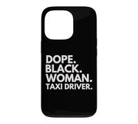 Carcasa para iPhone 13 Pro Dope Black Woman Taxi Driver Afroamericano Taxi Conductores