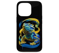 Carcasa para iPhone 13 Pro Dragón Barbudo Colorido Lagarto Reptil Exótico Gecko Iguana