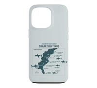 Carcasa para iPhone 13 Pro East Coast Shark Sightings Cool Map