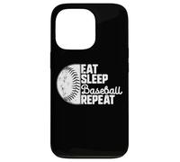 Carcasa para iPhone 13 Pro Eat Sleep Baseball Repeat Softball Catcher Batter Baseballer
