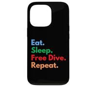 Carcasa para iPhone 13 Pro Eat Sleep Free Dive Repeat para buceadores y Amantes del Buceo Gratis