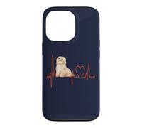 Carcasa para iPhone 13 Pro EKG del Latido del corazón del Perro Habanero Mis Perros Son mis Cardio
