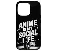 Carcasa para iPhone 13 Pro El Anime es mi Vida Social, Divertido diseño de Cultura Otaku para fanáticos de Japón