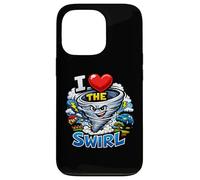Carcasa para iPhone 13 Pro El Divertido Cazador de tormentas I Heart The Swirl