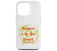 Carcasa para iPhone 13 Pro El Divertido Disco de Vinilo Pun Groove está en el corazón