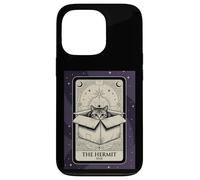 Carcasa para iPhone 13 Pro El Ermitaño Tarot Card Cat In A Box Witchy Funny Introvertido