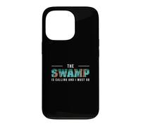 Carcasa para iPhone 13 Pro El pantano está Llamando y Debo IR a un Cazador de caimanes