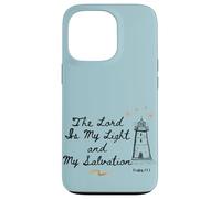 Carcasa para iPhone 13 Pro El Señor Es Mi Luz Y Mi Salvación Salmo 27:1 Fe Bíblica