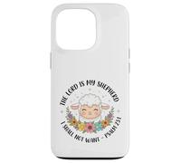 Carcasa para iPhone 13 Pro El Señor es mi Pastor, no esperaré - Salmos 23:1