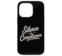 Carcasa para iPhone 13 Pro El Silencio es cumplimiento Detener a los racistas Anti