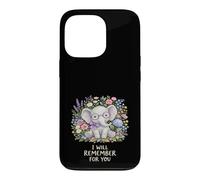 Carcasa para iPhone 13 Pro Elefante de Conciencia sobre la Demencia Que recordaré por ti