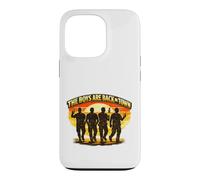 Carcasa para iPhone 13 Pro Emblema de reunión de The Boys Are Back in Town Brotherhood Divertido