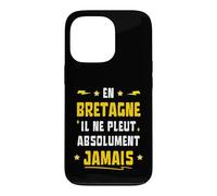 Carcasa para iPhone 13 Pro En Bretaña Nunca llueve Absolutamente Humor Breton