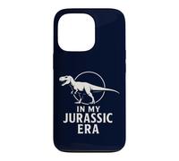 Carcasa para iPhone 13 Pro En mi era jurásica, Divertidos fósiles prehistóricos de Dinosaurios T-Rex