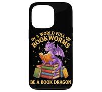 Carcasa para iPhone 13 Pro En un Mundo Lleno de Ratones de Biblioteca, sé un bibliófilo dragón de Libros