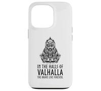 Carcasa para iPhone 13 Pro En Valhalla los Valientes Viven para Siempre - Odin Viking Mythology