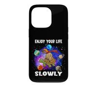 Carcasa para iPhone 13 Pro Enjoy Your Life Slowly Turtle Sloth Funny Sloths Turtles