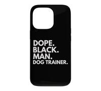 Carcasa para iPhone 13 Pro Entrenador de Perros Dope Black Man African American Pride