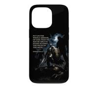Carcasa para iPhone 13 Pro Epic Bible Verse Christian Graphic - Put on The Armor of God