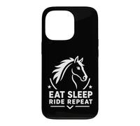 Carcasa para iPhone 13 Pro Equestrian Horse Riding Lover Eat Sleep Ride Repeat