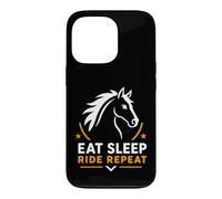 Carcasa para iPhone 13 Pro Equestrian Horse Riding Lover Eat Sleep Ride Repeat