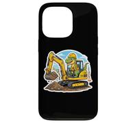 Carcasa para iPhone 13 Pro Equipo Pesado de los niños del Dinosaurio del Operador del excavador del Dinosaurio