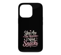Carcasa para iPhone 13 Pro Eres La Razón Snacks Amor Divertido Parejas