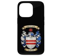 Carcasa para iPhone 13 Pro Escudo de Armas de la Familia Martin e Historia de Apellidos