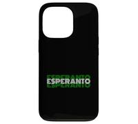 Carcasa para iPhone 13 Pro Esperanto - Diseño de Texto de lenguaje de Estilo Retro de los años 70