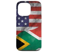 Carcasa para iPhone 13 Pro Estados Unidos y Sudáfrica Yin Yang - Bandera sudafricana Americana