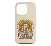 Carcasa para iPhone 13 Pro Estamos Todos Juntos como rehenes Funny Animal Retro 2