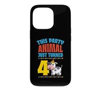Carcasa para iPhone 13 Pro Este Animal de Fiesta Acaba de Cumplir 4 años con temática de Vaca