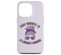 Carcasa para iPhone 13 Pro Este Badass ES UN Guerrero DE SJOGREN Purple Ribbon Meme