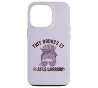 Carcasa para iPhone 13 Pro Este Badass ES UN Lupus Warrior Concienciación Mujer Meme EN LA Espalda