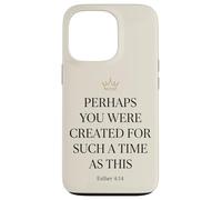 Carcasa para iPhone 13 Pro Ester 4:14 Corona Versículo de la Biblia Fe Mujeres