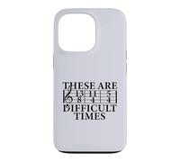 Carcasa para iPhone 13 Pro Estos Son Tiempos DIFÍCILES Funny Music Teacher Musician Meme