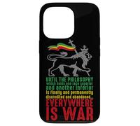 Carcasa para iPhone 13 Pro Everywhere IS War Discurso Haile Selassie León Judá Reggae