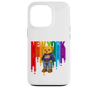 Carcasa para iPhone 13 Pro Exceed The Limit New York Teddy Bear- Colorful NYC Boroughs