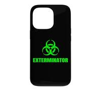 Carcasa para iPhone 13 Pro Exterminador Técnico de Control de Plagas Símbolo Cool Biohazard