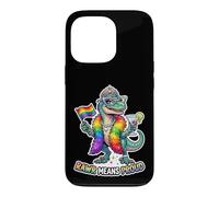 Carcasa para iPhone 13 Pro Fabuloso Rainbow Pride-o-Saurus Rex