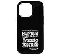 Carcasa para iPhone 13 Pro Familia Que Juega Tenis Juntos Jugador de Tenis