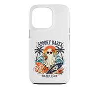 Carcasa para iPhone 13 Pro Fantasma de Spooky Girls Beach Crew para Halloween, Retro y veraneo