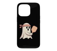 Carcasa para iPhone 13 Pro Fantasma Jugando Pickleball con gráfico Bandana