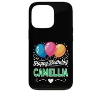 Carcasa para iPhone 13 Pro Feliz cumpleaños Camellia