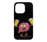 Carcasa para iPhone 13 Pro Feliz día del hígado con Disfraz de Cerveza