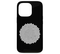 Carcasa para iPhone 13 Pro Fibonacci Girasol Semilla Espiral Sagrada Naturaleza Geometría Arte
