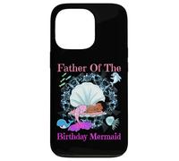 Carcasa para iPhone 13 Pro Fiesta de Sirenas de Padre de cumpleaños para papá Negro