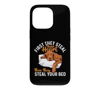 Carcasa para iPhone 13 Pro First They Steal Your Heart - Setter irlandés Red Setter Dad